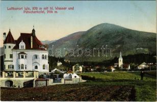 Igls (Tirol), Luftkurort, 870 m mit hl. Wasser und Patscherkofel / spa, mountains (EK)