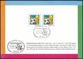 World Cup USA 2 stamps + 3 stamp booklets + souvenir sheet 2 db Labdarúgó VB, USA bélyeg + 3 db bély...