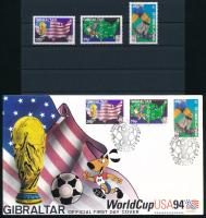 World Cup USA set + set on FDC, Labdarúgó VB, USA sor + sor FDC-n