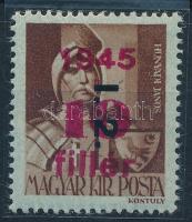 1946 Betűs Tl.2./10f/4f bélyeg T nélkül lemezhibával (15.000)