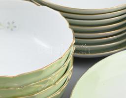 Világító katicabogár japán szusizó és teás készlet 9 személyes. Nagyon sok részes. Kézzel festett, j...