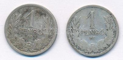 1926. 1P Ag + 1927. 1P Ag T:VF,F patina  Adamo P6