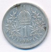 Ausztria 1901. 1K Ag "Ferenc József" T:VF patina
Austria 1901. 1 Corona Ag "Franz Jo...