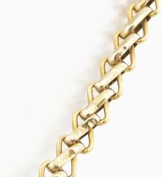 Arany (Au) 18 K nyaklánc, jelzett, h: 42 cm, d: 2,5 cm, nettó: 20,6 g