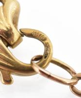 Arany (Au) 18 K nyaklánc, jelzett, h: 42 cm, d: 2,5 cm, nettó: 20,6 g