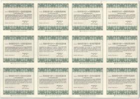 Budapest 1995. "Hippodrom Lovas Club Részvénytársaság" 100db részvénye összesen 100.000Ft ...