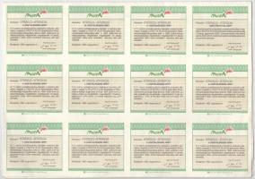 Budapest 1992. "Frutta Plusz Kereskedelmi Részvénytársaság" 10db bemutatóra szóló részvény...