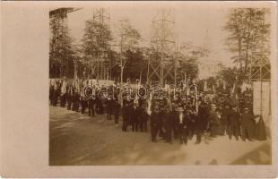 1909 Roma, Rome; Vatican garden, L.V.C.P.C.F. celebration, consecration, group photo