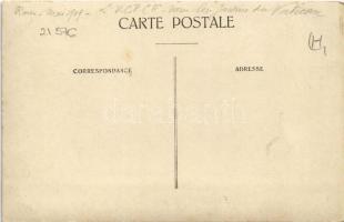 1909 Roma, Rome; Vatican garden, L.V.C.P.C.F. celebration, consecration, group photo