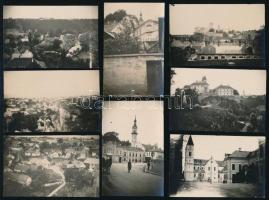 1929 Veszprémi részletek, 8 db fotó, 4×6 cm