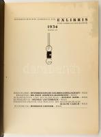 Österreichisches Jahrbuch für Exlibris und Gebrauchsgraphik 1934. Band 29. Szerk.: Dr. Hans Ankwicz-...