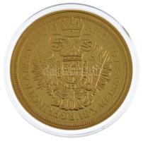 DN "Magyar Aranyóriások - III. Károly 10 aranydukát, 1713" aranyozott Cu utánveret tanúsít...