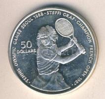 Niue 1987. 50$ "Steffi Graf" Ag T:PP