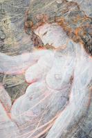 Varga Mátyás (1910-2002): Pihenő nemtő, 1969. Monotípia, papír, jelezve jobbra lent, hátoldalán auto...