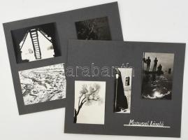 Mazumel László: Pillanatképek, 6 db kartonlapra ragasztott fotó, Danuvia fotószakkör, vegyes méretben