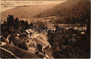 Bad Wildbad, Reserv. Kurgarten mit Lesehalle / spa, bath, mountains (Rb)