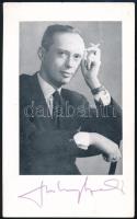Szuhay Balázs (1935-2001) színész, humorista aláírása az őt ábrázoló képen