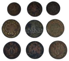 1761K 1kr Cu "Mária Terézia" + 1781A 1/2kr Cu "II. József" + 1790S 1/2kr Cu &quo...