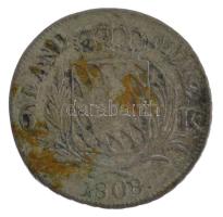 Német Államok / Bajorország 1808. 6kr Ag "IV. Miksa József" (2,38g) T:F 
German States / ...