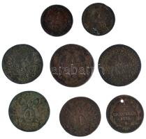 1762P 1kr Cu "Mária Terézia" + 1781B 1/2kr Cu "II. József" + 1800. 1kr Cu "...