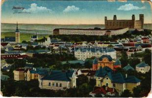 1919 Pozsony, Pressburg, Bratislava; látkép, vár, régi ortodox zsinagóga / general view, castle, Orthodox synagogue (b)