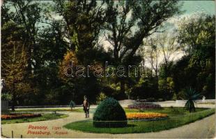 1914 Pozsony, Pressburg, Bratislava; Liget / Aupark / park (EK)