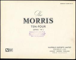 1946 The Morris Ten-Four (Series "M"). Angol nyelvű, színes képekkel illusztrált ismertető...
