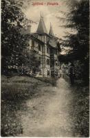 1913 Iglófüred, Bad Zipser Neudorf, Spisská Nová Ves Kupele, Novovesské Kúpele; Hungária villa. Wlaszlovits Gusztáv kiadása / villa (fa)