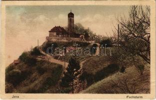 1929 Jena, Fuchsturm / tower, church (EB)