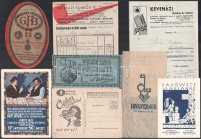 Vegyes reklám tétel, pétisó, Dr. Oetker, divat, stb., 8 db