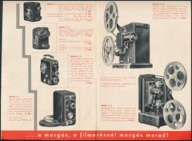 A Sebesség filmfelvevő és filmvetítő reklámlapja, 4p