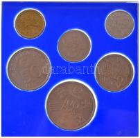 Spanyolország 1980. 50c-100P (6xklf) "Futball Világbajnokság 1982" forgalmi összeállítás műanyag tokban T:UNC Spain 1980. 50 Centimos - 100 Pesetas (6xdiff) "1982 FIFA World Cup" coin set in plastic case C:UNC