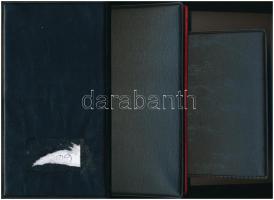 3db kisalakú fekete műbőr érmetartó albumból álló tétel, összesen 192db férőhellyel, használt állapotban