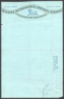 cca 1920-1946 Kerékpáros számlák és boríték, 3 db