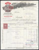 1931 Koestlin L. és Társai, Győr dekoratív fejléces számla