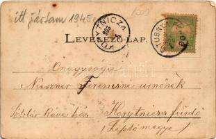 1903 Stubnyafürdő, Túróchévíz, Stubnianske Teplice, Turcianske Teplice; Zöld tükörfürdő. Stransky Ja...