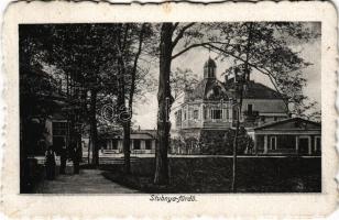 Stubnyafürdő, Túróchévíz, Stubnianske Teplice, Turcianske Teplice; Zöld tükörfürdő. Kohn Edéné kiadása / spa, bath (b)