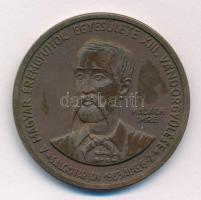 1983. "A Magyar Éremgyűjtők Egyesülete XIII. Vándorgyűlése - Salgótarján - Madách Imre / Az ember tragédiája színpadi bemutatásának 100. évfordulója" bronz emlékérem (42mm) T:AU Adamo ST2