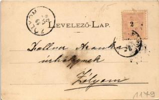 1899 (Vorläufer) Stubnyafürdő, Túróchévíz, Stubnianske Teplice, Turcianske Teplice; Erzsébet szállod...