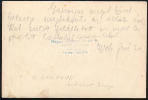 1946.VI.30. "Gascoigne angol követ felesége megtekinti az általa évekkel ezelőtt felállított és...