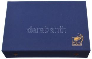 "Pro Collect" textil borítású éremtartó dobozka 6db kivehető tálcával, összesen 351 férőhe...