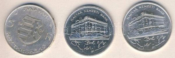 1947. 5Ft Ag "Kossuth" T:2/3 + 1992-93. 200Ft Ag "MNB" (2x) T:BU,2