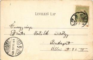 1905 Kassa, Kosice; Bankói részlet, Szent János-forrás. Nyulászi Béla kiadása / spa, spring source i...