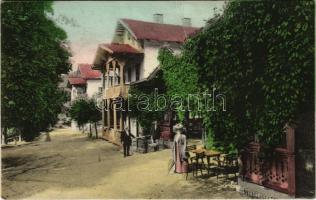 1914 Kassa, Kosice; Bankó fürdő szálloda és vendéglő. Özv. Kalafony Józsefné kiadása / spa hotel and restaurant in Bankov (fa)