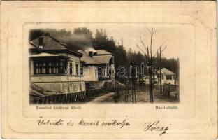 1902 Bártfa, Bártfafürdő, Bardejovské Kúpele, Bardiov, Bardejov; Erzsébet királyné körút. Salgó Mór kiadása / spa, street view (EK)