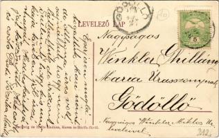 Bártfa, Bártfafürdő, Bardejovské Kúpele, Bardiov, Bardejov; Erzsébet királyné körút, nyaralók. Eschw...