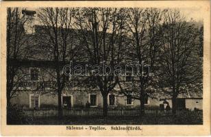 1928 Szklenófürdő, Sklené Teplice; Hostinec / Fürdő vendéglő / spa, restaurant (fl)