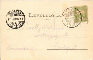 1904 Stószfürdő, Stoósz-fürdő, Kúpele Stós; Olvasóterem. Wlaszlovits Gusztáv kiadása / reading room ...