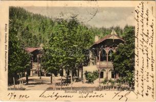 1907 Borosznófürdő, Brusno-kúpele (Borosznó, Brusznó, Brusno); Gyógyfürdő. Ivánszky Elek kiadása / spa, bath (EB)