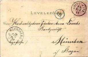 1898 (Vorläufer) Fenyőháza, Lubochna; Új szálloda, Középső rész, Csiga útról nézve, Ilka útról nézve...